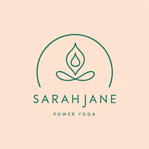 Sarah Jane Power Yoga Lotus Flower Logo